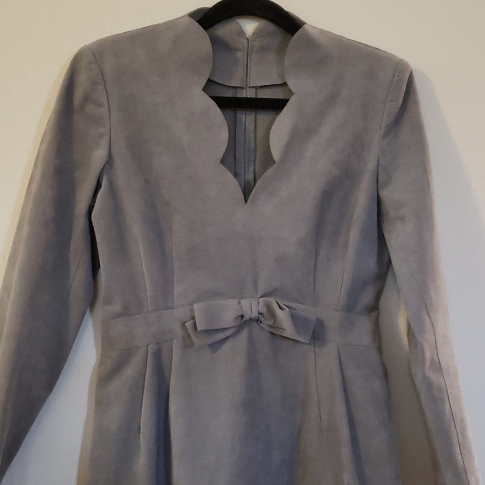 Vintage dress Mollie Parnis ultra suede - Picture 5 of 8